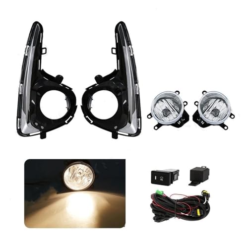 Phare Antibrouillard LED DRL pour Toyota Yaris 2018 avec Interrupteur Halogène 12V