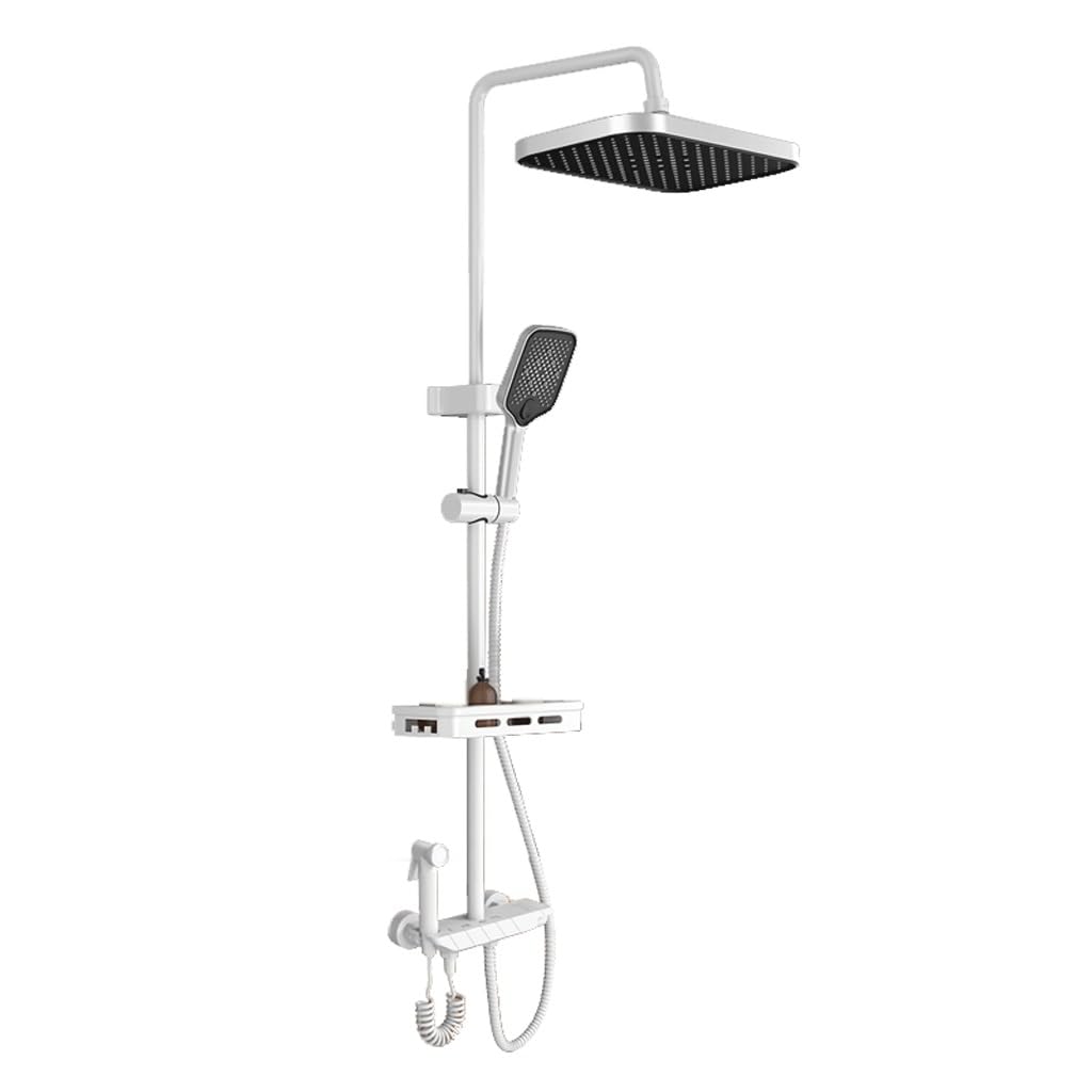 MOBYGKFY Shower Shower, Household pressurized Nozzle, Constant Temperature Faucet, Bathroom, Digital Display Set
