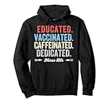 Photo Gallery educated vaccinated caffeinato dedicato infermiera regalo felpa con cappuccio Photo Gallery educated vaccinated caffeinato dedicato infermiera regalo felpa con cappuccio