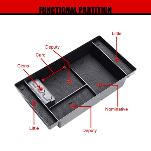 Zzdmdm Center Console Organizer Tray Compatible With 2019-2022 Gmc Sierra 1500 / Chevy Silverado 1500, 2020-2023 Chevrolet Silverado/Gmc Sierra 2500 Hd 3500 Hd (Full Console W/Bucket Seats Only) #TOP5
