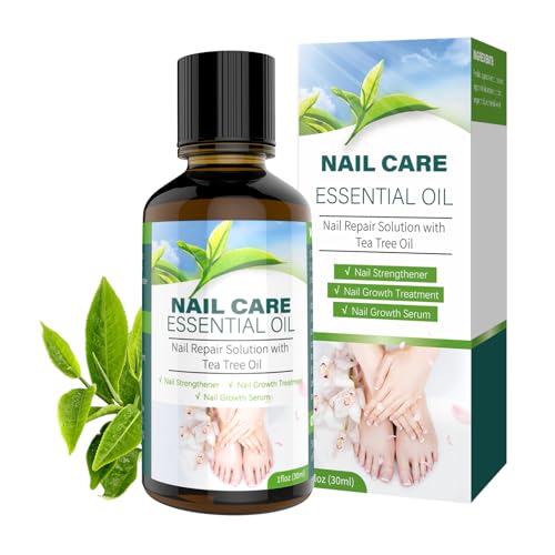 Aceite de árbol de té para el cuidado de uñas, 30 ml, cuidado intensivo para uñas, promueve el crecimiento saludable y la firmeza de las uñas.