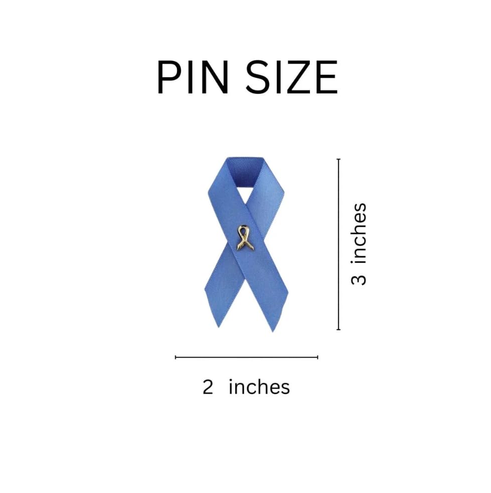 Image of 1 /2 /5 /10 /25 /50 /100pcs Satin Awareness Ribbon Pins (Pick your color), for Cancer & Disease Awareness, Bulk Quantities for Fundraising, Events, Gift Giving
