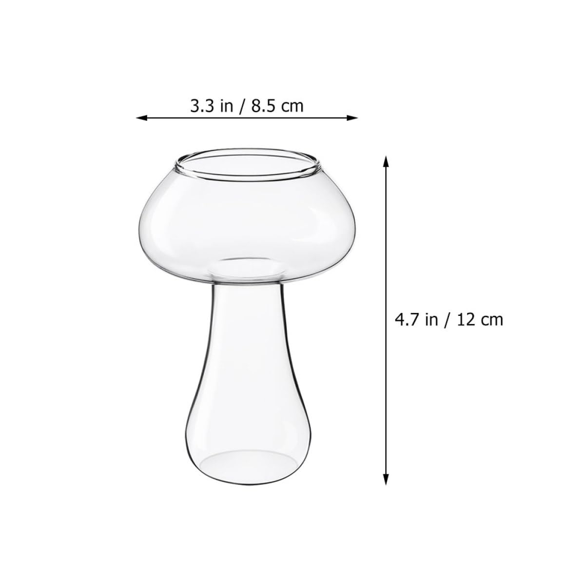 TOYANDONA Vasos de Vidrio Capas 4 Piezas para Cóctel y Bebidas
