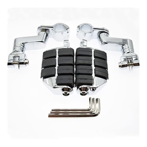 Repose-pieds réglables argent pour Goldwing GL1800 2001-2011 GL1500 GL1100 GL1200