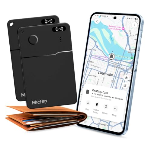 MICFLIP Slim Wallet Tracker Card PRO 2Pack, Only for Samsung SmartThing