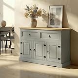 Dimensions du buffet en pin TEQUILA (L x H P) : 133 x 85 x 44 cm