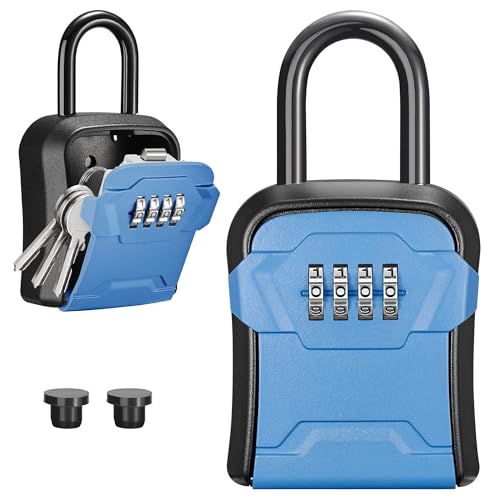 Puroma Lock Box, Key Lock Box Wall Mount & Portable
