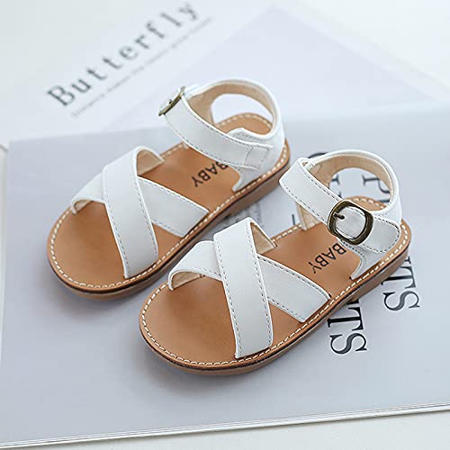 EnJoCho Kids Children Girls Open-Toed Princess Beach Shoes Soft-Soled Non-Slip Sandals Lightweight Shoes Flat Sandals3