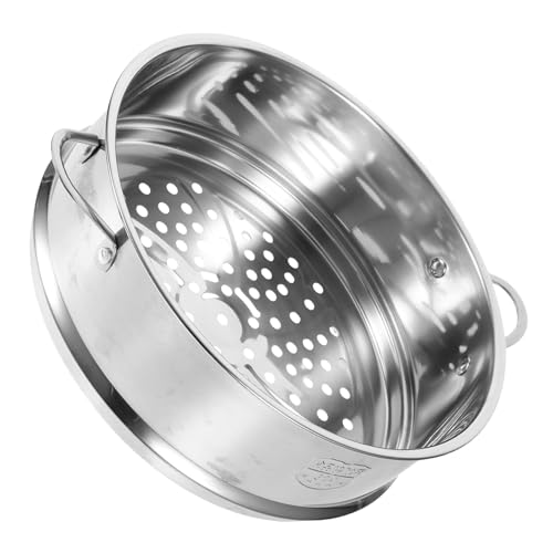 HYTROVE ステンレス製蒸し器 耐熱耐冷 食洗機対応 多機能蒸しかご 家 レストラン用 電気炊飯器対応 実用的な蒸し調理器