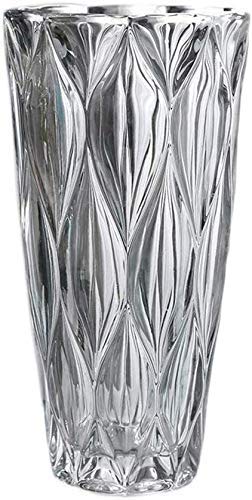 Vase antique verre transparent arrangement fleurs décoration maison salon gris