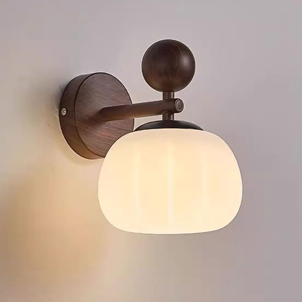 JISHUBO G9 Light Source PE Lampshade Wall Light, Nordic Minimalist Style Wall Sconce, Hardwired Indoor Wall Lamp, Living Room Restaurant Balcony Wall Mounted Lighting Fixtures