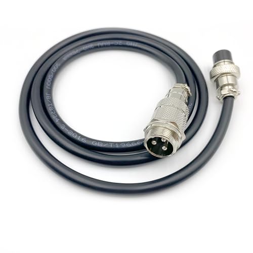Cable adaptador GX16 macho a hembra 3 pines 1 metro miniatura 3