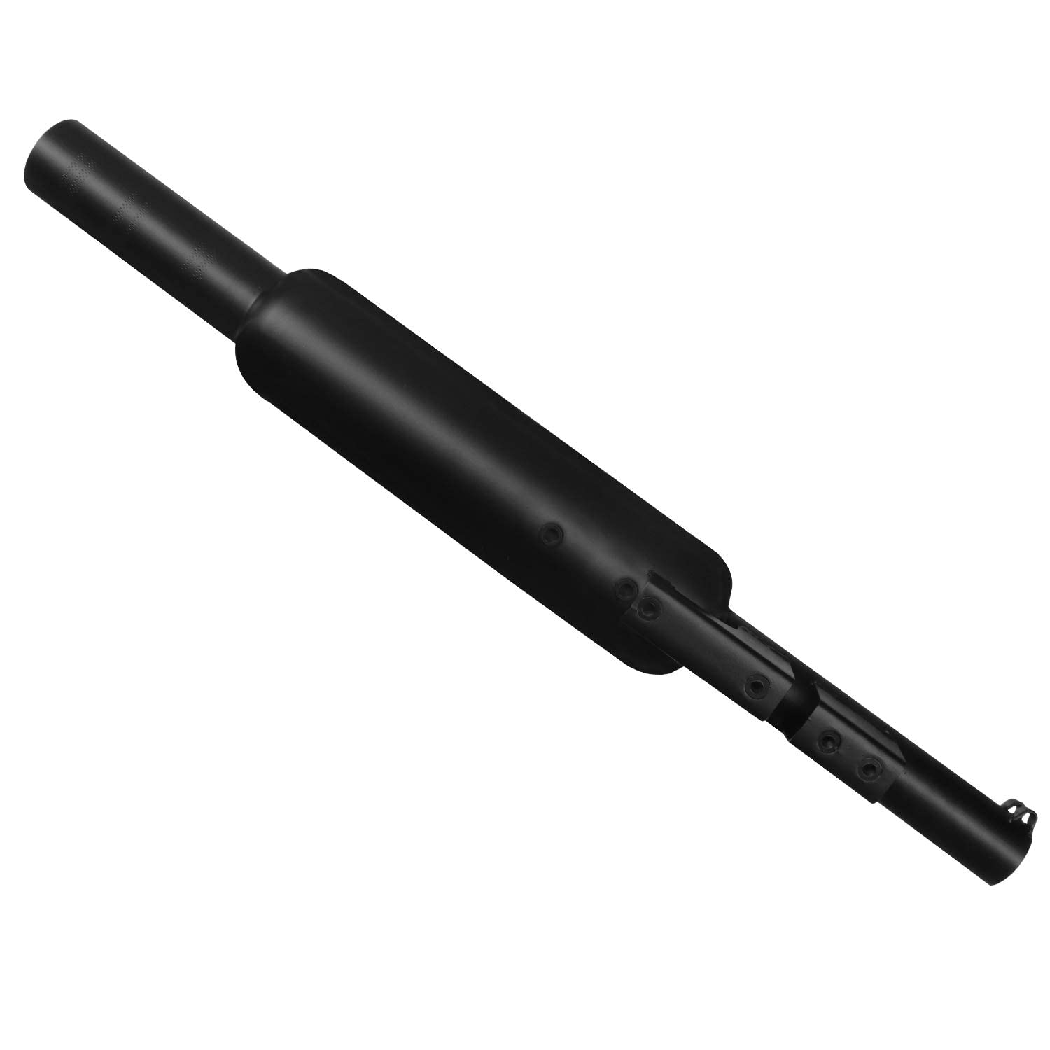 Allextreme EX-BSE01 Classic Exhaust Silencer Black Coated Muffler with Peashooter End Cap Compatible for Royal Enfield BS3 and BS4 Model Bullet 350cc & 500cc (Black)-image-30