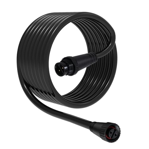for Philips Hue Outdoor Low Voltage Lights Extension Cable Compatible with Lily Spot XL Spot Calla Pedestal Econic Pathway Amarant Light Bar Weatherproof Power Cord Extend Your Outdoor Lights 16 Ft