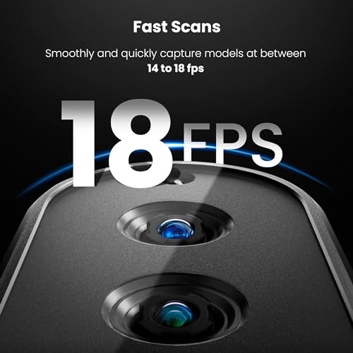 revopoint inspire 3d scanner for 3d printing handheld 3d printer scanner 02mm precision full color 3d model scanning for car customization digital art diy projects support androidiosmacwin