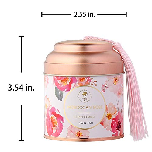 Scented Candles For Home Rose Aromatherapy Candle Gifts For Women, Long Lasting Soy Candle Help Relaxing Stress Relief Cool Meditation Healing Calming #TOP3