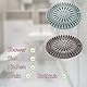 ZoeTekway 2 Stück Silikon-Haarfilter Haarsieb Silikon-Abflusssieb Universal-Abflussschutz für Küche, Bad, Dusche und Waschbecken (blau und grau)