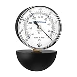 MEASUREMAN Vacuum Cleaner Suction Gauge, 0-160 Inches of Water Measures Suction...