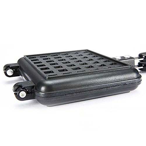 Happy Hours Family Restaurant Belgian Waffle Baking Plate Pan Non-stick Cast Aluminum Stovetop