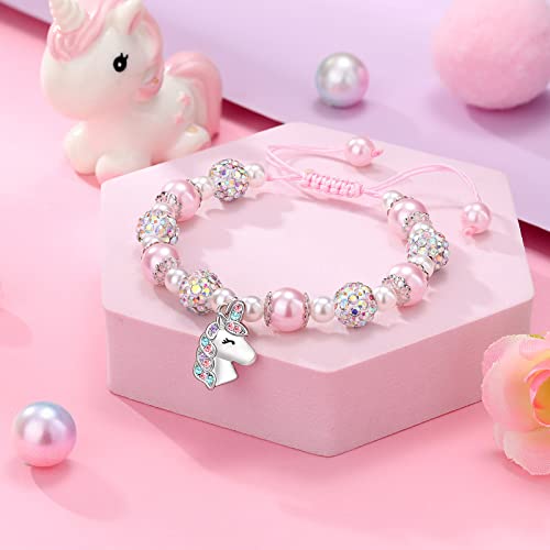 Granddaughter Gifts From Grandma, Unicorns Jewelry Gifts For Little Girls Ages 8-12 6-8 10-12 Year Old Girl Valentines Day Birthday Easter Confirmation Christian Baptism Gifts For Girls Granddaughter #TOP6