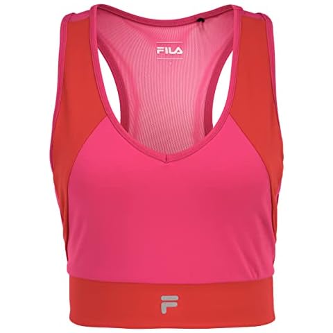 FILA Women's Revere Sports Bra in Pink Yarrow Cover