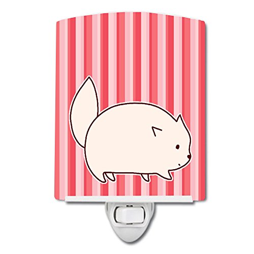 Lámpara de mesa de noche cerámica con diseño gato