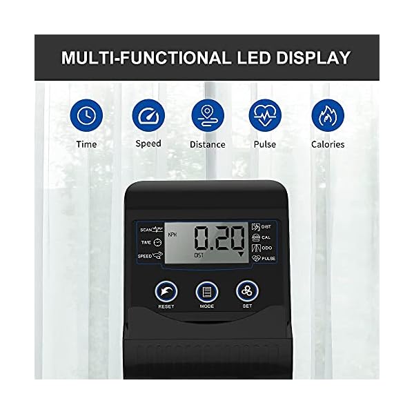 ONETWOFIT Recumbent Exercise Bike for Seniors and Adults, Indoor Stationary Bikes w 8 Level Resistance, LCD Monitor, Adjustable Seat, Cycling Fitness Equipment for Home Cardio Training 300 LB Capacity