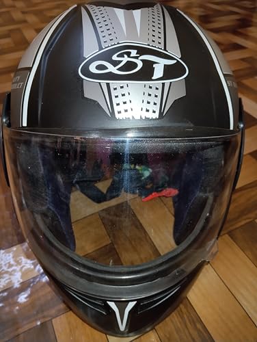 Image of Strong and Durable with Glass Stylish Matt Finish Full face Bike Helmet | Scratch Resistance and Silicone Glass Protection -