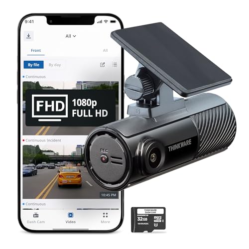 Thinkware F70 PRO Dash Cam 1080P FHD, Wi-Fi Car Camera, 140° Wide Angle, Super Night Vision, Smart Parking Mode, G-Sensor, Includes 32GB SD Card