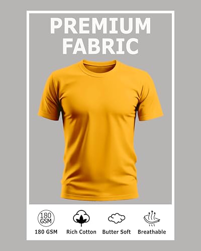 Image of Caseria Men's Cotton Printed T-Shirt -Dosa | 100% Cotton | Half Sleeves | Regular Fit | Printed | Round Neck | Graphic T Shirt