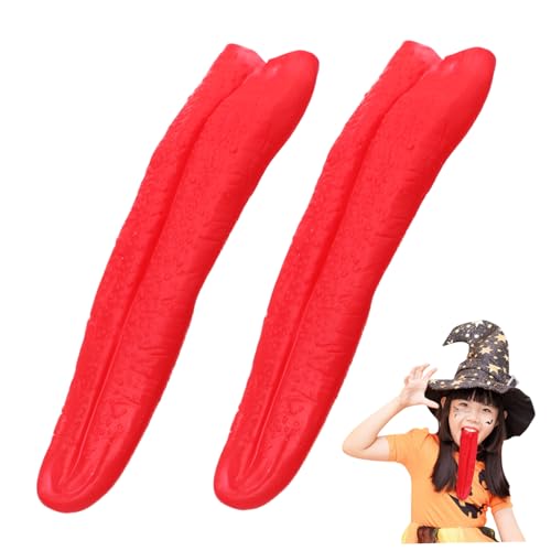 YARNOW 2Piezas Accesorios de Halloween de Roja Bromas y Escénica Decoraciones Creativas de Fiesta Material Plástico Entretenimiento