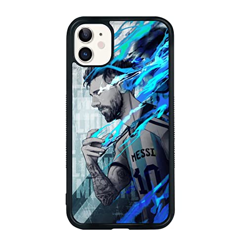 Cool Soccer - Funda para iPhone 11, diseño Creativo de fútbol Americano para iPhone 11, diseño Antideslizante y absorción de Golpes, Marco de Gel de sílice Suave, Funda de teléfono Negra para