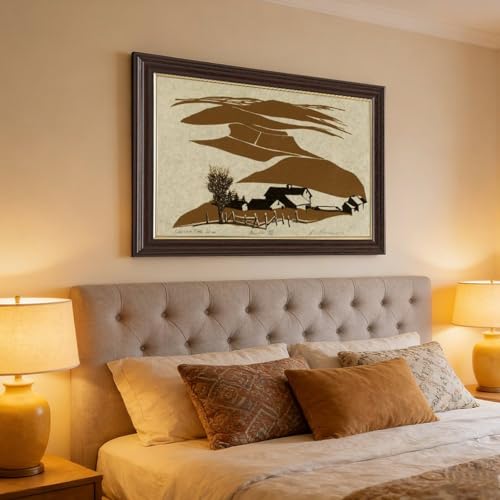 Toile Frank C. Eckmair Sous la colline 20x30 cm décor mural