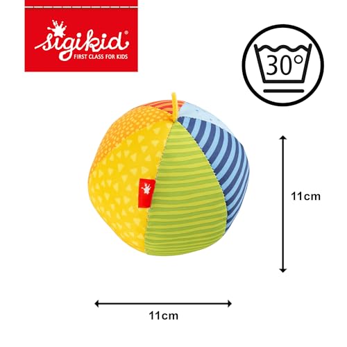 SIGIKID 49580 Softball klein Baby Activity PlayQ Mädchen und Jungen Babyspielzeug empfohlen ab 3 Monaten mehrfarbig