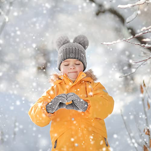 Maylisacc Toddler Gloves Boy Hats And Gloves Set Kids 3 Pack Toddler Gloves Girl Winter Warm Beanie Hat Neck Warmer Kids Scarfs Girls Hat Scarf And Glove Set Snow Gloves For Toddler Kids Scarfs Boys #TOP1