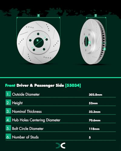 Image of Brake and Rotors Kits,SCITOO 4pcs Brake Rotors and 8pcs Ceramic Brake Pads fit for 2000-2005 for Chevrolet Impala,2000-2005 for Chevrolet Monte Carlo,1998-1999 for Oldsmobile Intrigue | Fit For Chevrolet For Impala 2000-2005,For Chevrolet For Monte Carlo 2000-2005,For Oldsmobile For Intrigue 1998-1999
