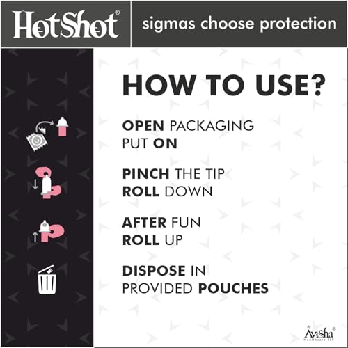 Image of HOTSHOT All Variety Condom Pack - 120 Condoms with 12 Unique Flavors and Styles for Men (Ribbed, Dotted, Delay, Thin, Flavours, Smooth)