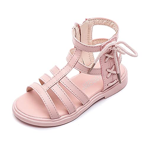 Kids Sandals Girls Shoes Girls Non-Slip Solid Sandals Baby Toddler Sandals Kids Rubber Girl's Shoes (Pink, 3.5 Big Kids)