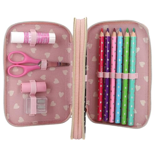 Trousse à 2 compartiments Princess Mimi pour organiser les crayons de couleur - 6