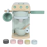 Little Dutch 4460 Holz Kaffeemaschine Set 10-teilig Mint Mehrfarbig, 13 x 23 x 23 cm (LxBxH)