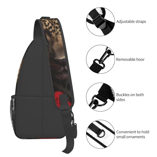Mochila de cruz para senderismo negra ajustable miniatura 5