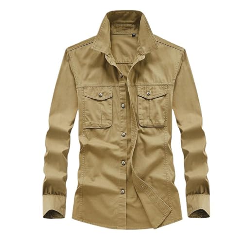 Chemise de travail vintage japonaise pour homme en coton léger d'été