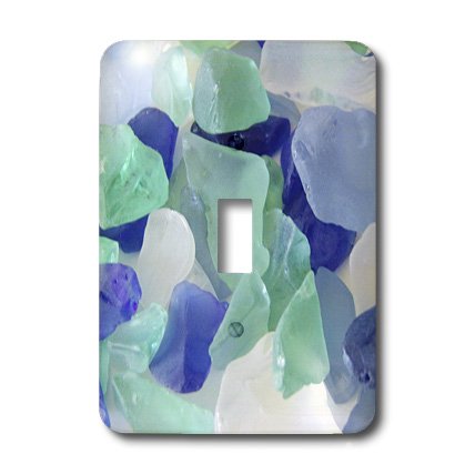Verre de mer design interrupteur simple finition brillante 3dRose