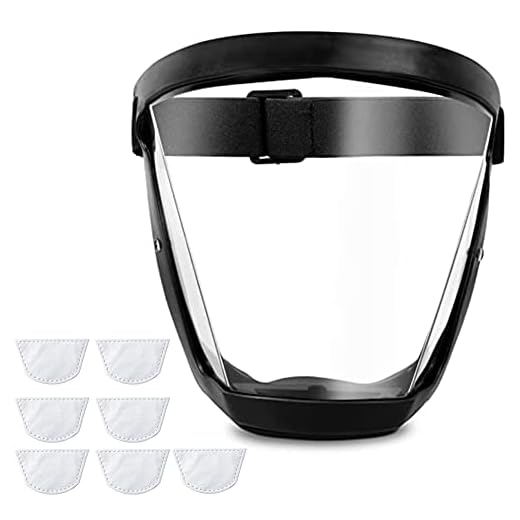 Face Shield,Anti-fog Protective Full Face Shield,Super Protective Face Shield Mask for Work,Full Face Shield for Weed Whacking,Anti-Fog Face Shield for Grinding