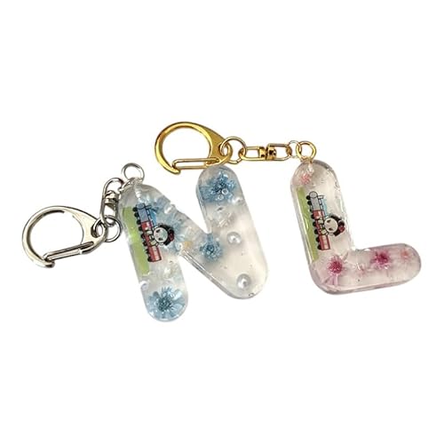 ハンドメイド イニシャルチャーム 2個セット おしまちゃん入り