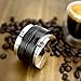 CREMA Coffee Products 59mm Hand Tamper & Distributor | Compatible with Breville Portafilters | Double-Sided, Adjustable Depth Tool | Made with Durable 304 Stainless Steel | Black