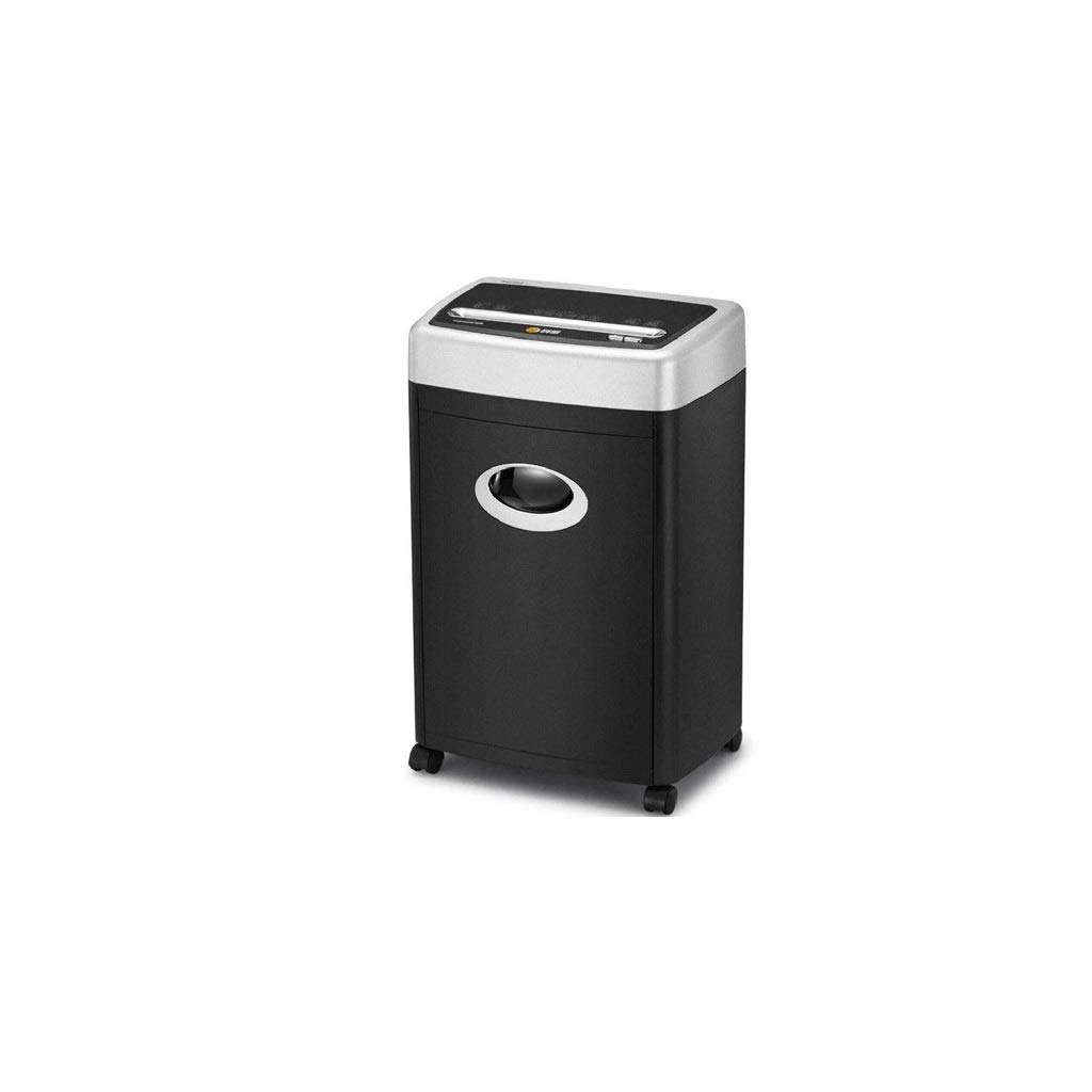 Negro Shredder -Alta Seguridad Micro-Cut Trituradora de Papel con arrancamiento Cesta, Negro