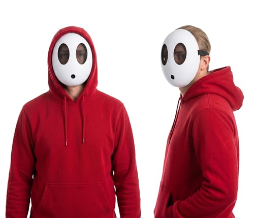 MCJC White Cosplay Mask Anime Funny Face Mask