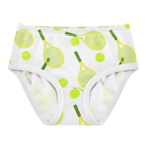 Flower Toddler Girls Underwear 2t Cotton Girl Panties Cute Tennis Fun Yellow Kids Undies Briefs