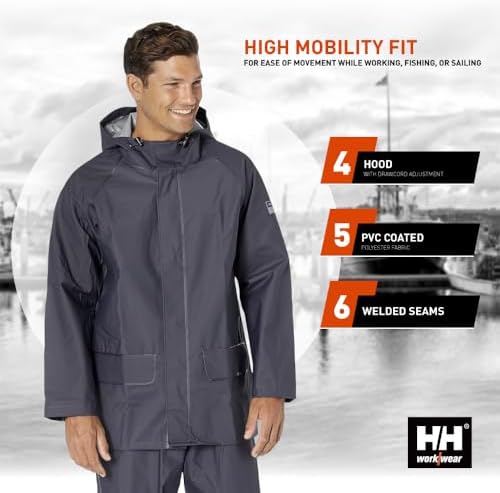 Helly Hansen Workwear Men's Mandal Rain Jacket